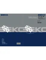 Preview for 1 page of Beko ZA635FW Installation, Operation  And Food Storage Instructions