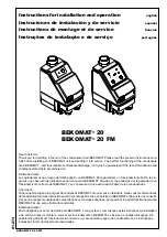 Preview for 1 page of BEKOMAT 20 Instructions For Installation And Operation Manual