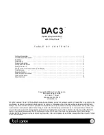 Предварительный просмотр 2 страницы Bel Canto DAC3 User Manual