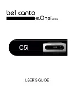 Preview for 1 page of Bel Canto e.One C5i User Manual