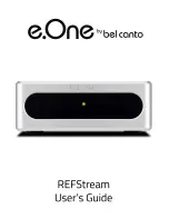 Bel Canto e.One REFStream User Manual preview