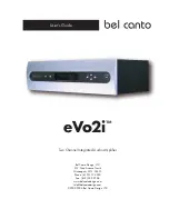 Bel Canto eVo2i User Manual preview