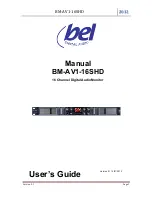 Предварительный просмотр 1 страницы bel Digital Audio BM-AV1-16SHD User Manual