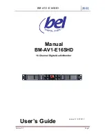 bel Digital Audio BM-AV1-E16SHD User Manual preview