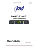 bel Digital Audio BM-AV2-E16SHD User Manual предпросмотр