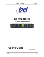 Предварительный просмотр 1 страницы BEL BM-AV2-16SHD User Manual