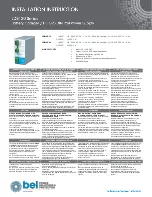 BEL LDB120 Series Installation Instructions preview