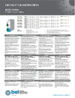 BEL LDC240 Seriesl LDC240-12 Installation Instructions preview