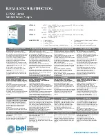 BEL LDT960 Series Installation Instruction preview