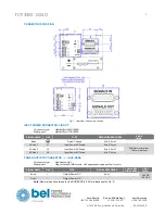 Preview for 3 page of BEL TCP3500-1024G Installation Instruction