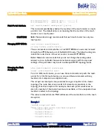 Preview for 55 page of Belair BA100 User Manual