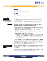 Preview for 71 page of Belair BA100 User Manual