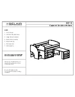 Belair Double Captains Bed & Desk Assembly Manual preview