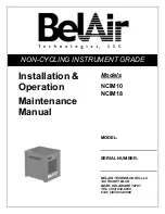 Preview for 1 page of Belair NCIM10 Installation, Operation And Maintenance Manual