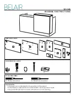 Preview for 1 page of Belair W-04S Assembly Instructions