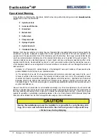 Предварительный просмотр 10 страницы Belanger DuoScrubber HP Owner'S Manual