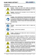 Preview for 8 page of Belanger Quad Wave Mitter Owner'S Manual