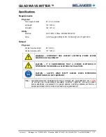 Preview for 15 page of Belanger Quad Wave Mitter Owner'S Manual