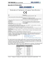 Preview for 77 page of Belanger Top Wheel Mix & Match Owner'S Manual