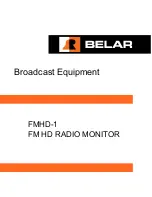 Preview for 1 page of Belar FMHD-1 Operator'S Manual