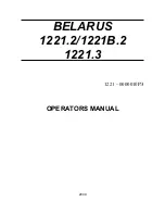 Belarus 1221.2 Operator'S Manual preview
