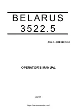 Preview for 1 page of Belarus 3522.5 Operator'S Manual