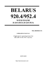 Belarus 920.4 Operating Manual preview