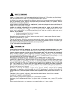 Preview for 4 page of Belco TAR RIVER BFM-105 Operator'S Manual