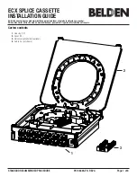 Preview for 1 page of Belden FX ECX Cassette OM4 12P Splice Installation Manual