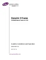 Preview for 1 page of Belden Grass Valley Densite 3 Frame Manual To Installation And Operation