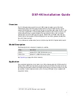 Preview for 3 page of Belden Grass Valley DXF-4K Installation Manual