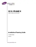 Belden grass valley GV K-FRAME X Installation Planning Manual предпросмотр