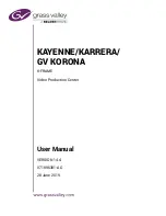 Belden Grass Valley GV Korona User Manual preview