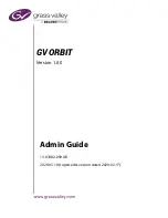 Preview for 1 page of Belden grass valley GV ORBIT Admin Manual