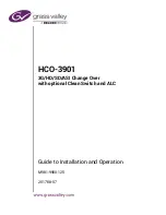 Belden Grass Valley HCO-3901 Manual To Installation And Operation preview