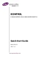 Belden grass valley ICONTROL IC-BASE-EDITION-ENT-V3 Quick Start Manual preview