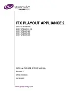 Belden GRASS VALLEY iTX Playout Appliance 2 Installation And Service Manual предпросмотр