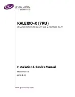 Preview for 1 page of Belden Grass Valley Kaleido-X Installation & Service Manual