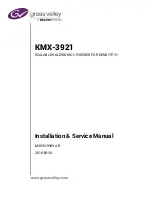 Belden Grass Valley KMX-3921 Installation & Service Manual preview