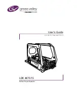 Preview for 1 page of Belden Grass Valley LDK 4475/15 User Manual