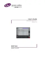 Belden Grass Valley MCP 450 User Manual preview