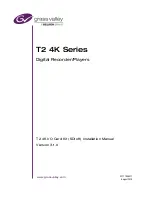 Belden Grass valley T2 4K Series Installation Manual preview