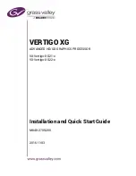 Предварительный просмотр 1 страницы Belden grass valley VERTIGO XG Installation And Quick Start Manual