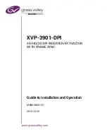 Preview for 1 page of Belden Grass Valley XVP-3901-DPI Manual To Installation And Operation