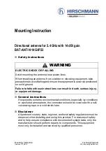 Belden Hirschmann BAT-ANT-N-14G-IP23 Mounting Instruction preview