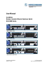 Preview for 1 page of Belden Hirschmann MACH4002 Series User Manual