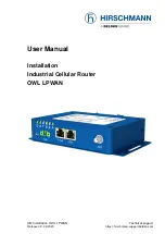 Belden HIRSCHMANN OWL LPWAN User Manual preview