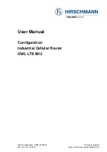 Preview for 1 page of Belden Hirschmann OWL LTE M12 User Manual