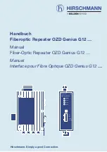 Belden Hirschmann OZD Genius G12 Manual preview