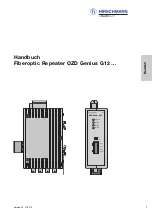 Предварительный просмотр 3 страницы Belden Hirschmann OZD Genius G12 Manual